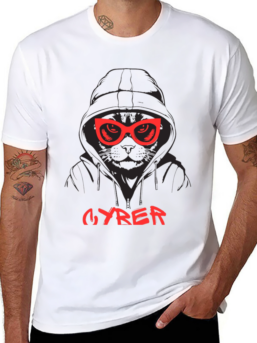CYRER Cat Hoodie T-Shirt