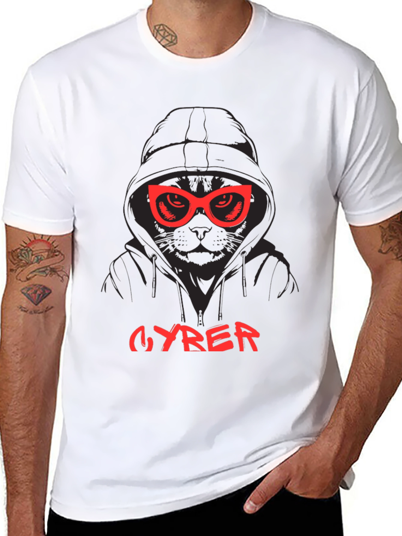 CYRER Cat Hoodie T-Shirt