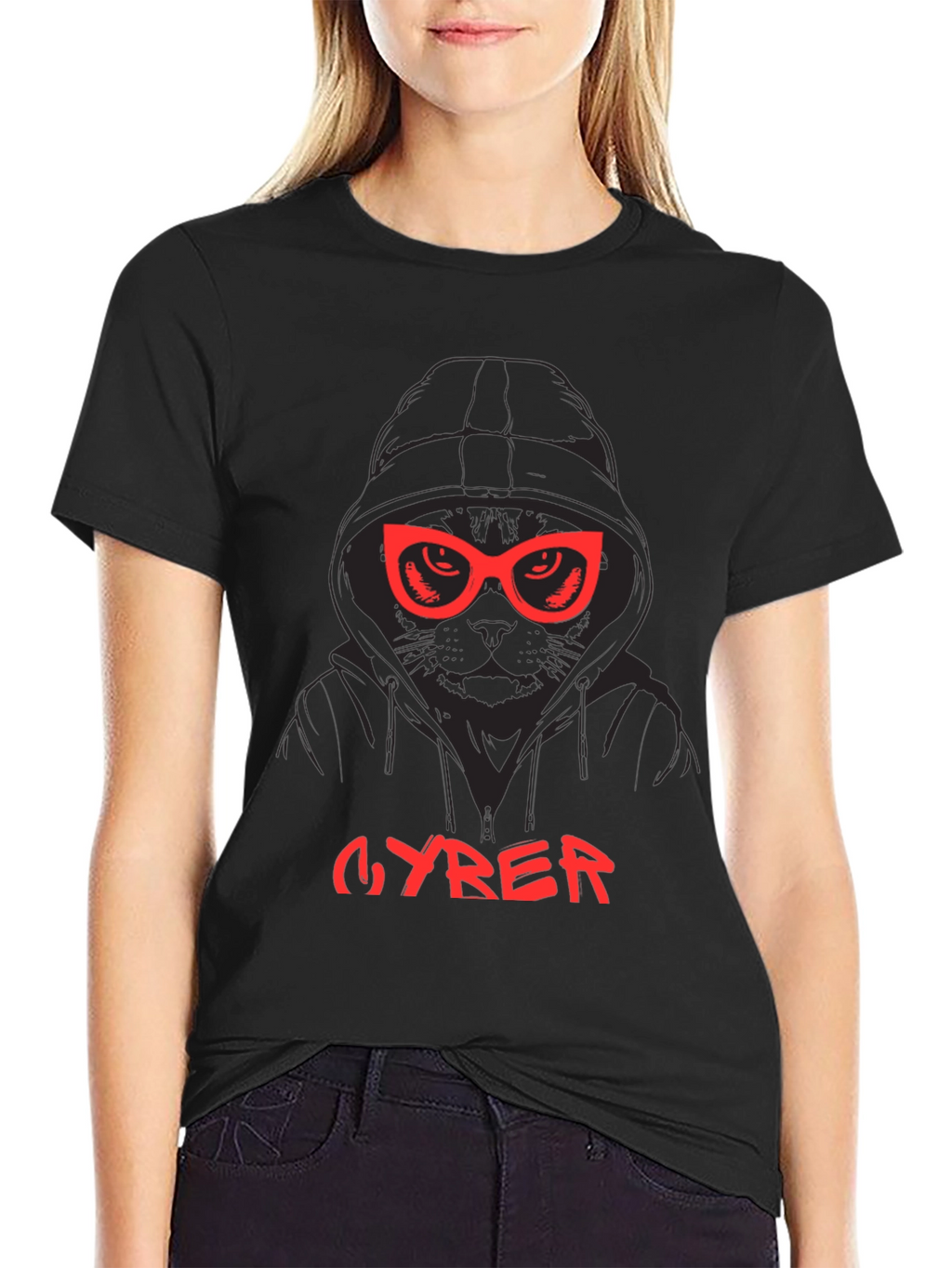 CYRER Cat Hoodie T-Shirt