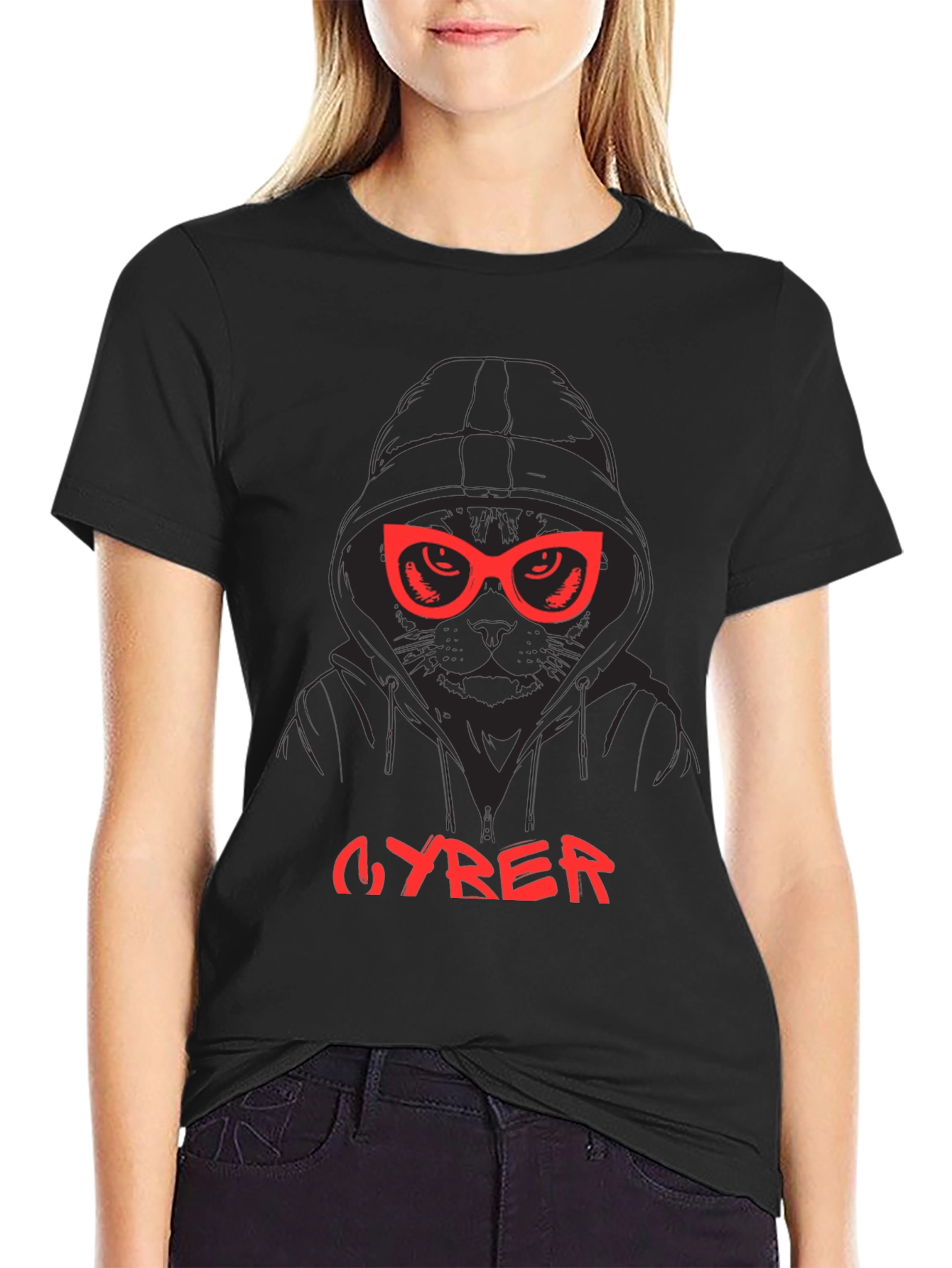 CYRER Cat Hoodie T-Shirt