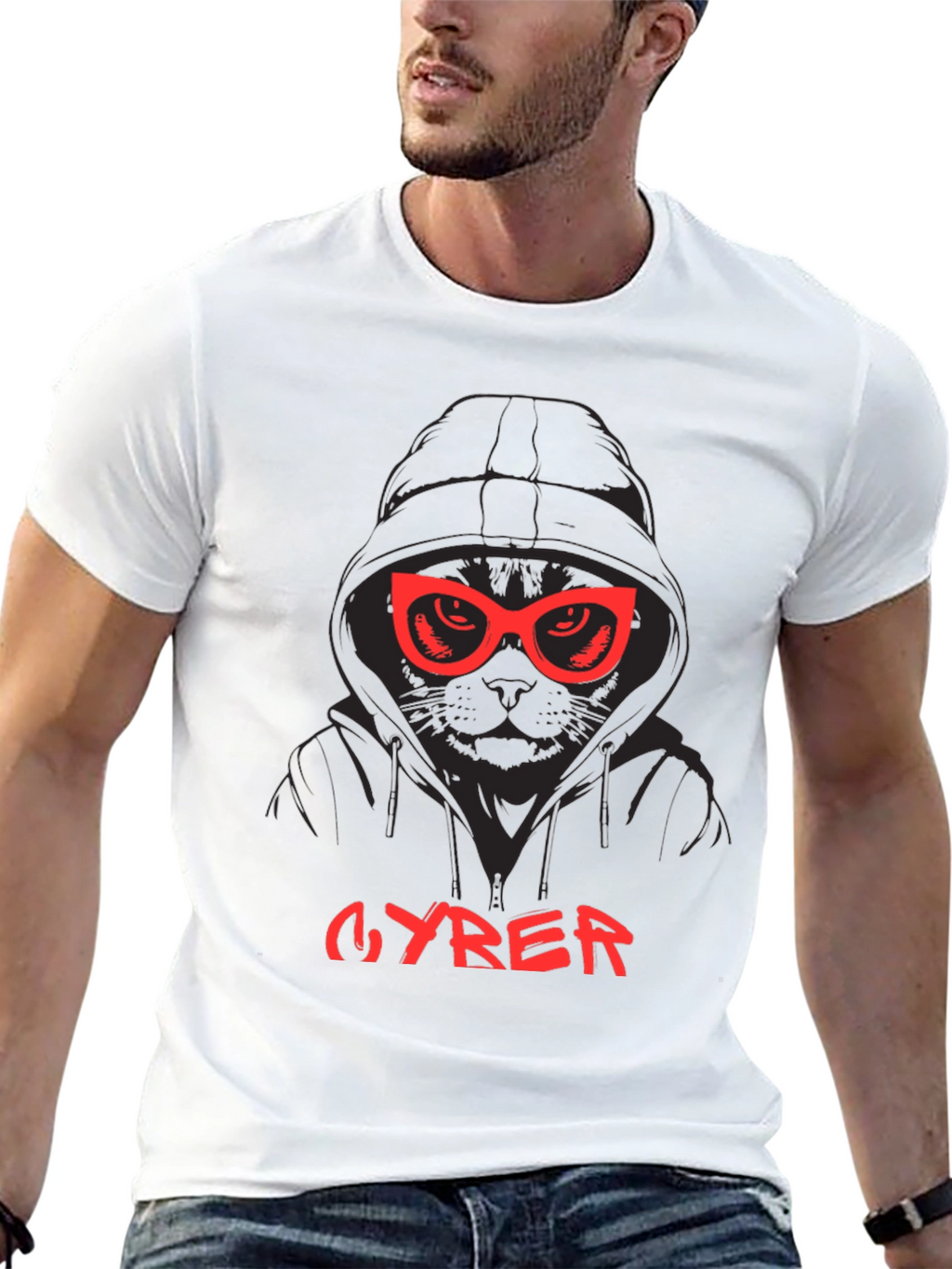 CYRER Cat Hoodie T-Shirt
