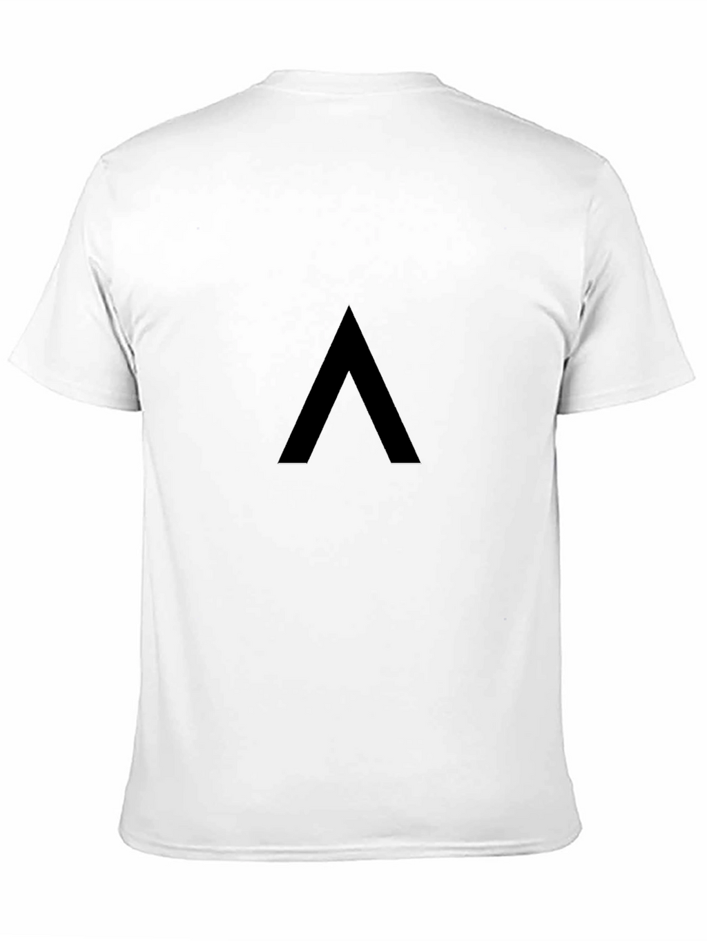Minimalist Black T-Shirt with Geometric Design