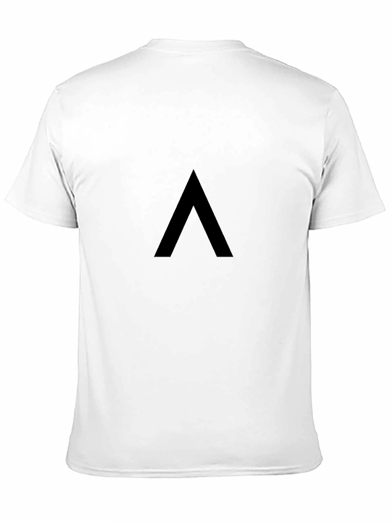 Minimalist Black T-Shirt with Geometric Design