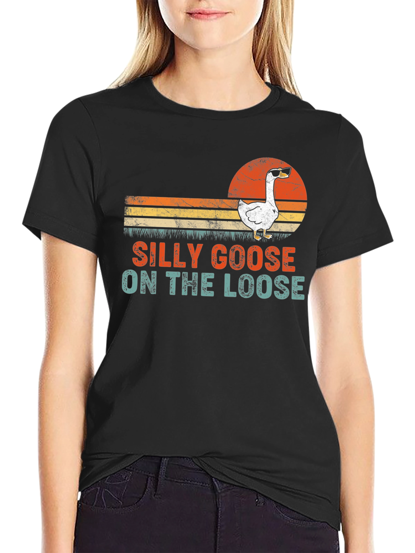 Silly Goose On The Loose T-Shirt - Funny Graphic Tee