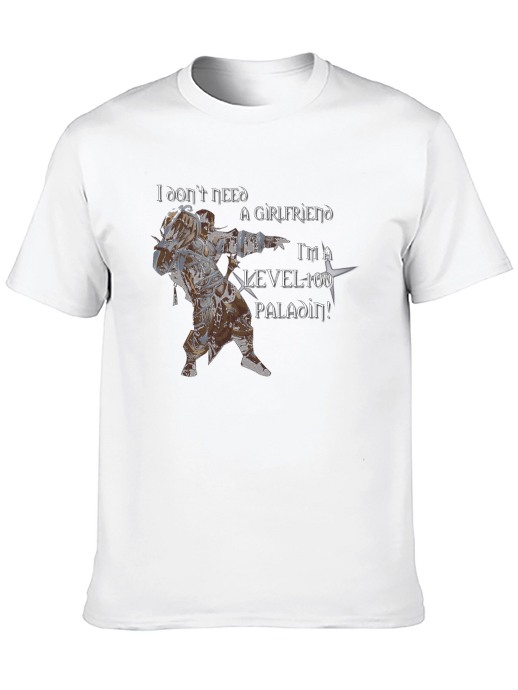 Level 100 Paladin Graphic Tee - Black