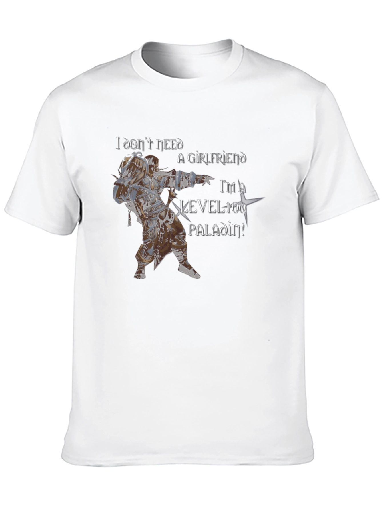 Level 100 Paladin Graphic Tee - Black