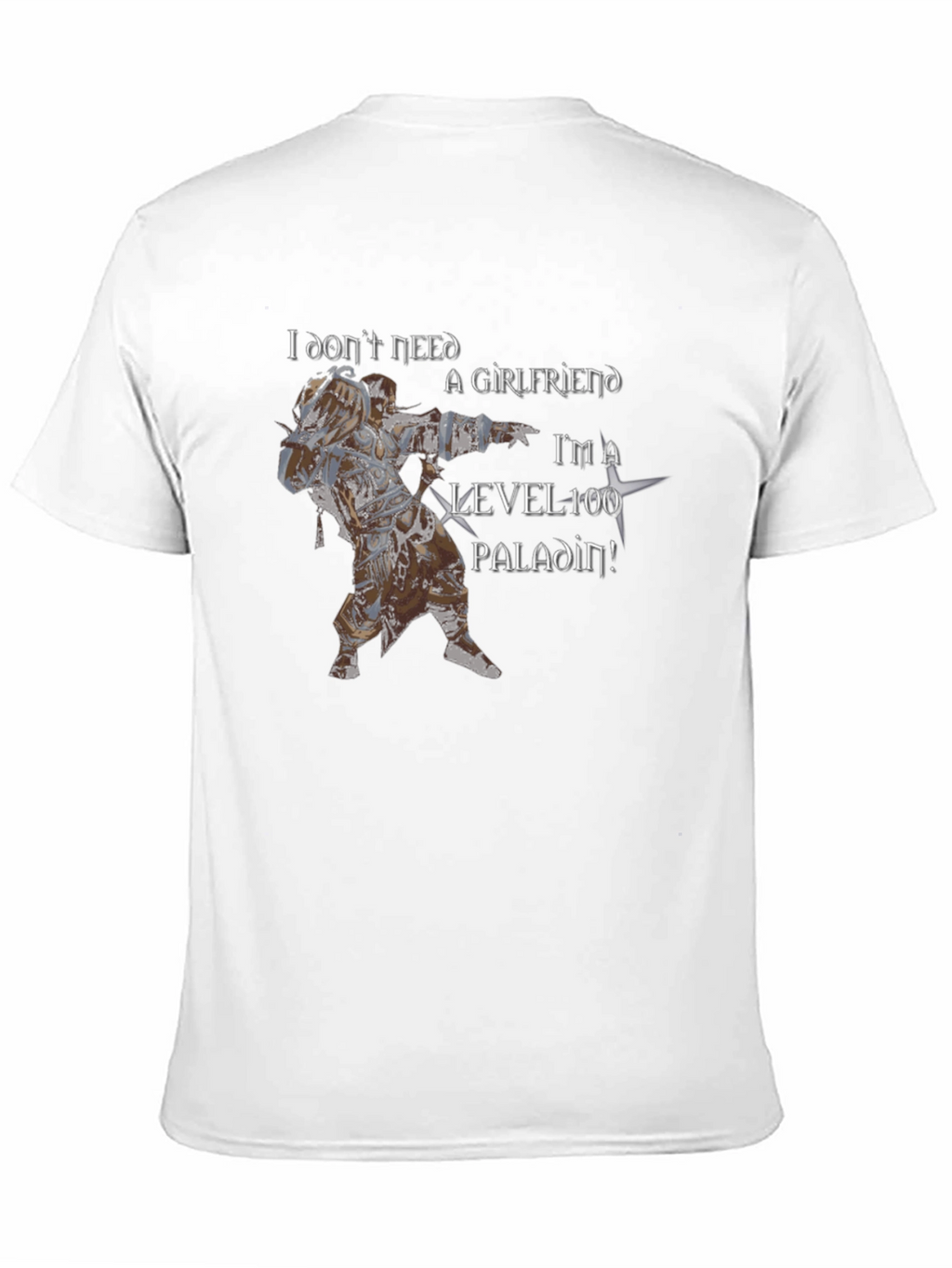 Level 100 Paladin Graphic Tee - Black