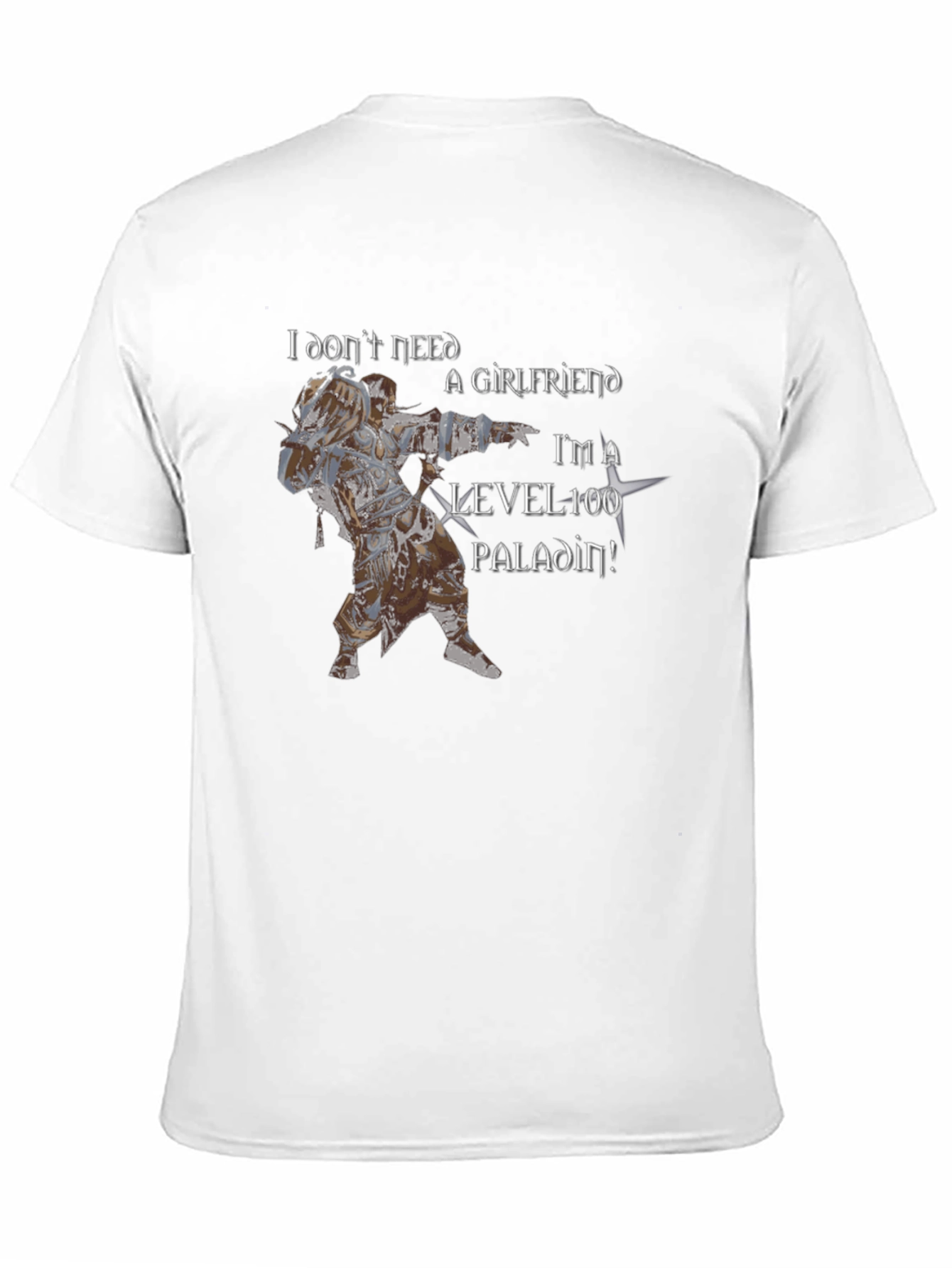 Level 100 Paladin Graphic Tee - Black
