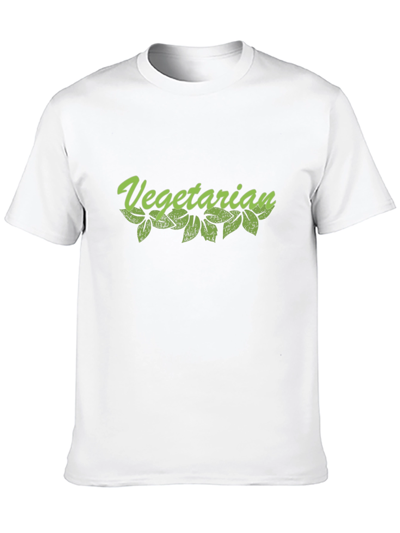 Vegetarian Graphic Tee - Black Cotton T-Shirt