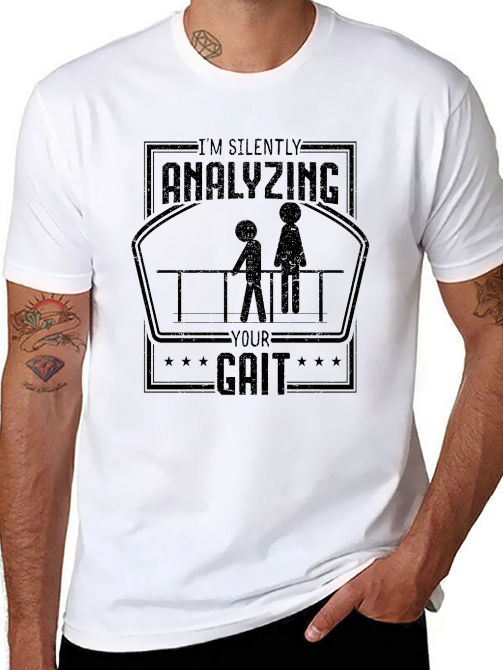 Analyzing Your Gait T-Shirt - Black