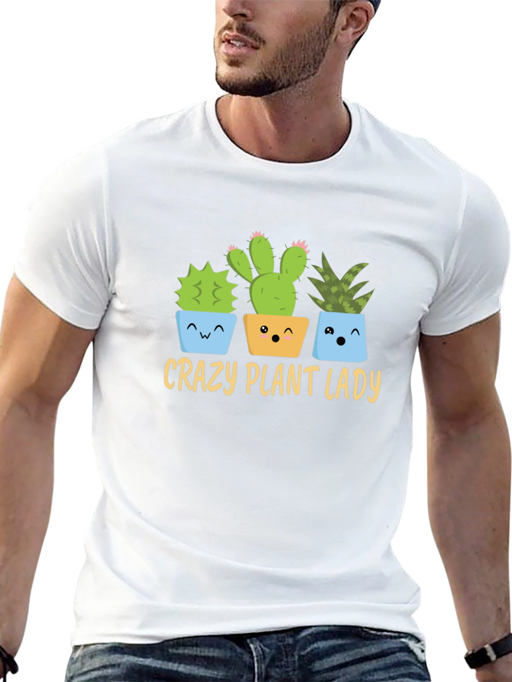 Crazy Plant Lady T-Shirt - Succulent Design