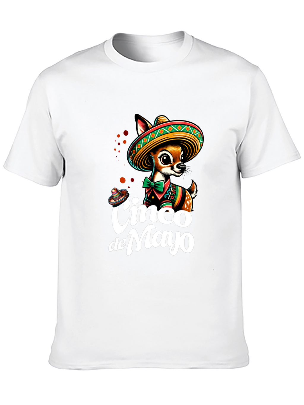 Cinco de Mayo Deer T-Shirt - Black