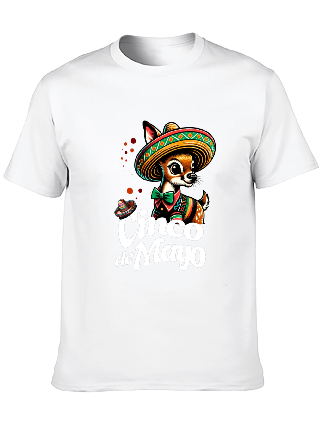 Cinco de Mayo Deer T-Shirt - Black