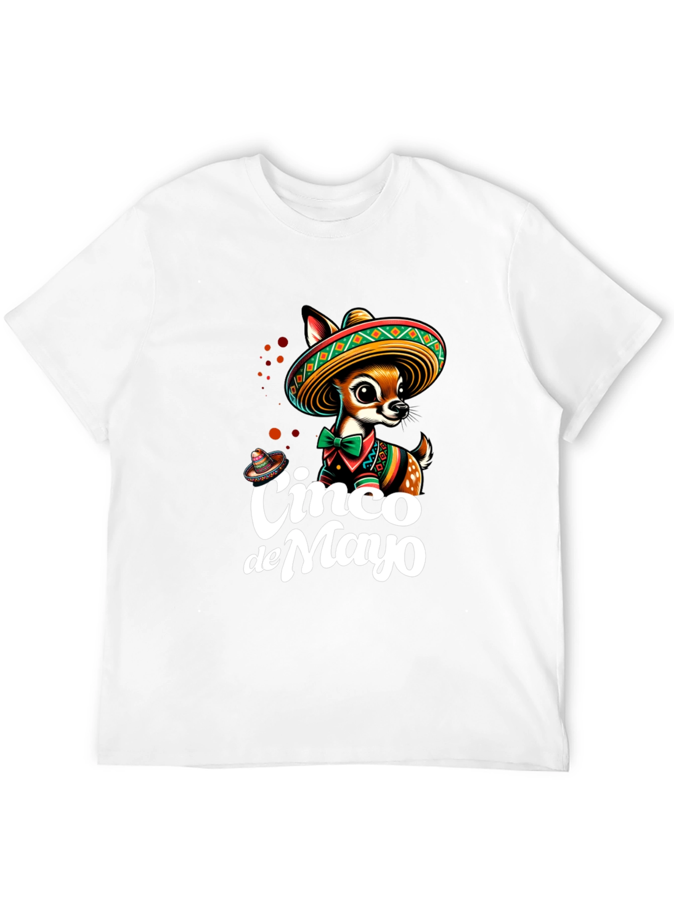 Cinco de Mayo Deer T-Shirt - Black