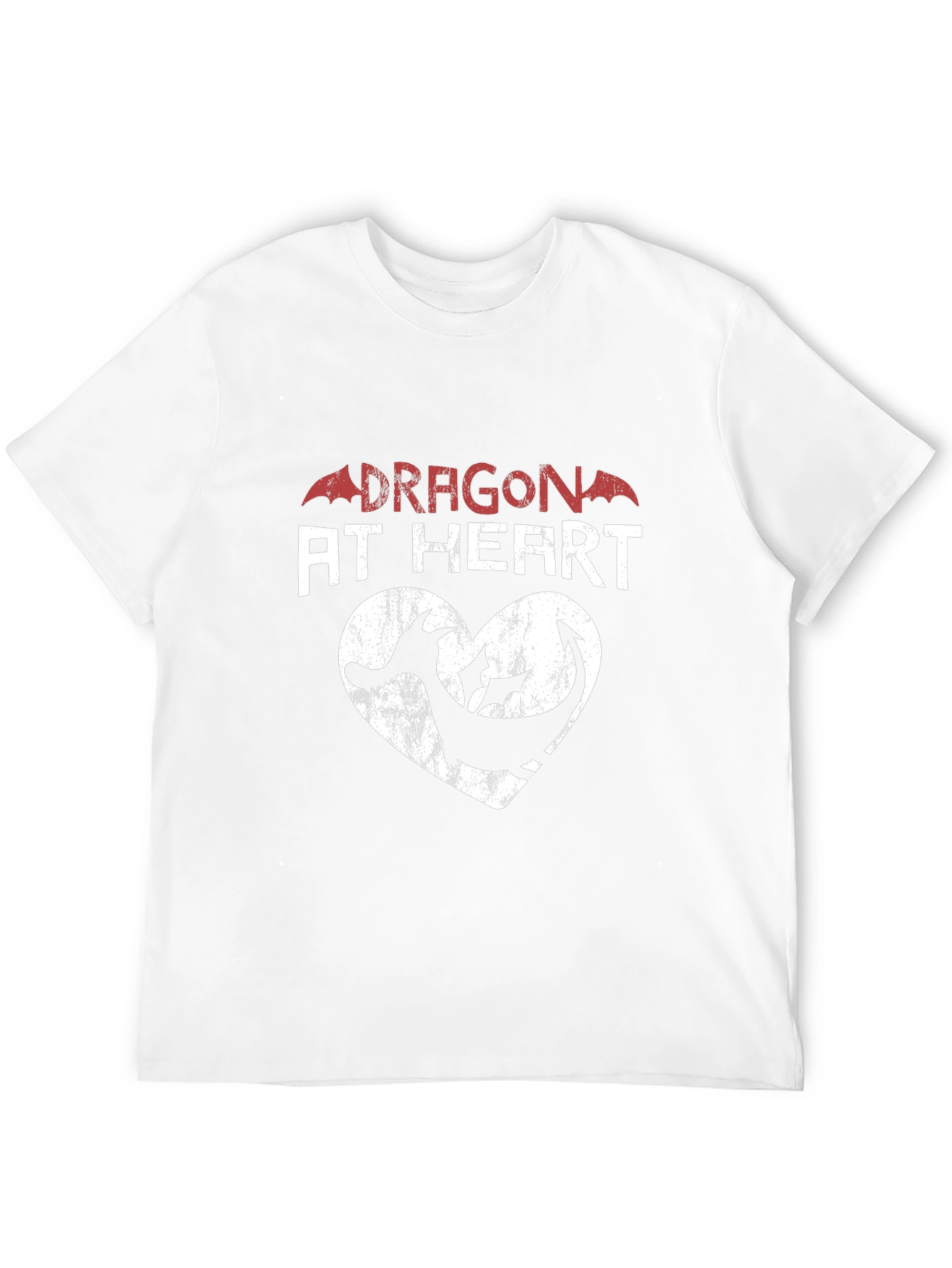 Dragon at Heart Graphic Print Tee - Black
