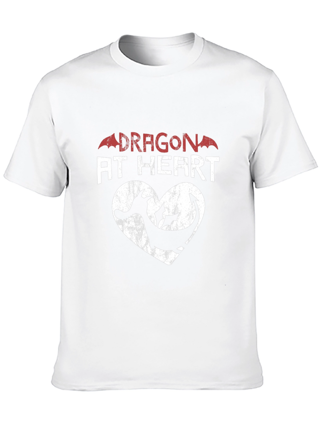 Dragon at Heart Graphic Print Tee - Black