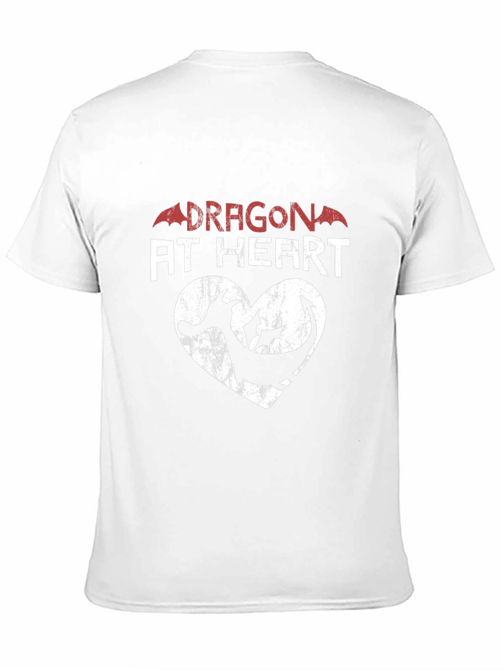 Dragon at Heart Graphic Print Tee - Black