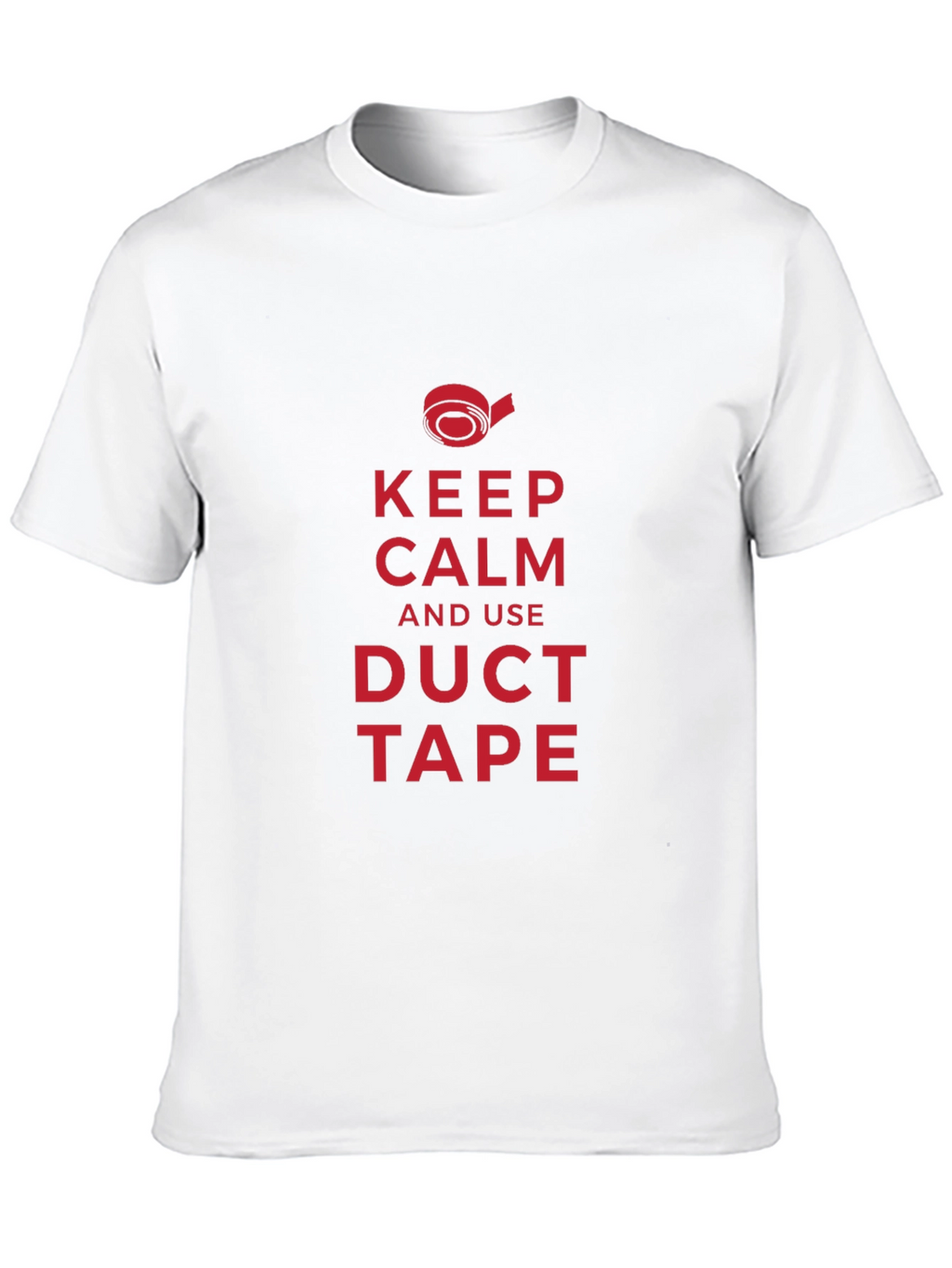 Keep Calm Duct Tape T-Shirt - Funny Repair Shirt