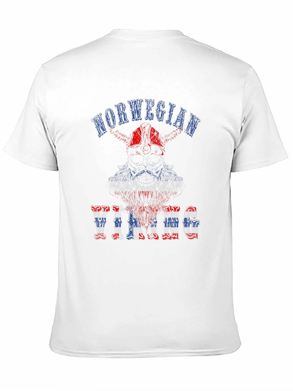 Norwegian Viking Graphic Print Black T-Shirt
