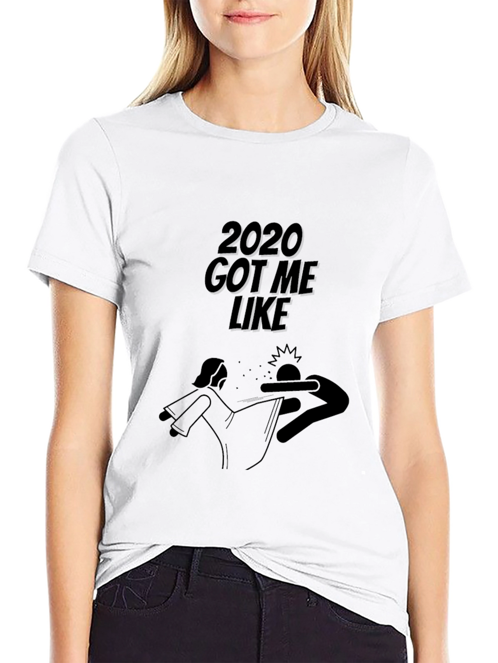 2020 Got Me Like Black Graphic Tee