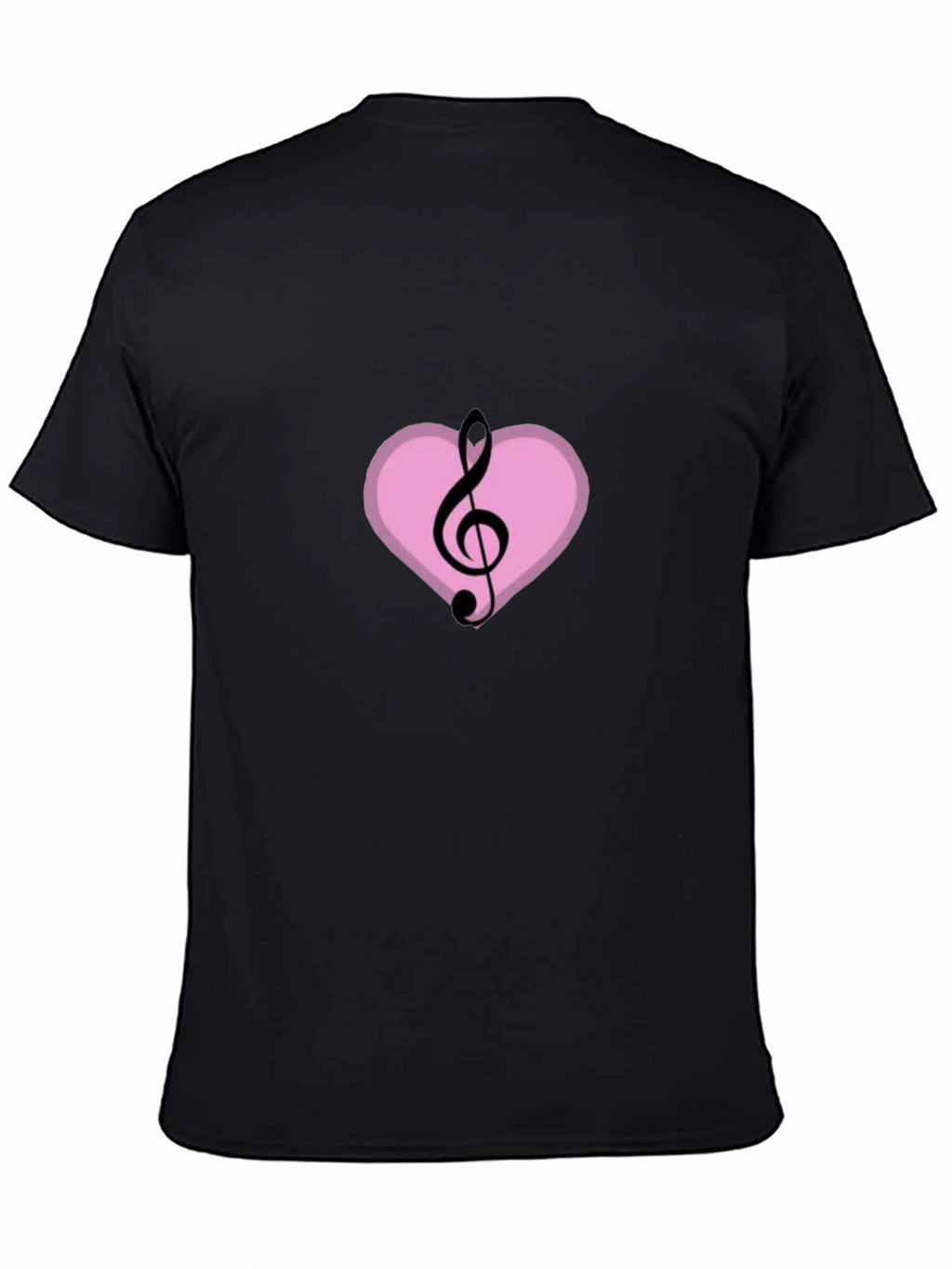 Musical Heart T-Shirt - Black Graphic Tee