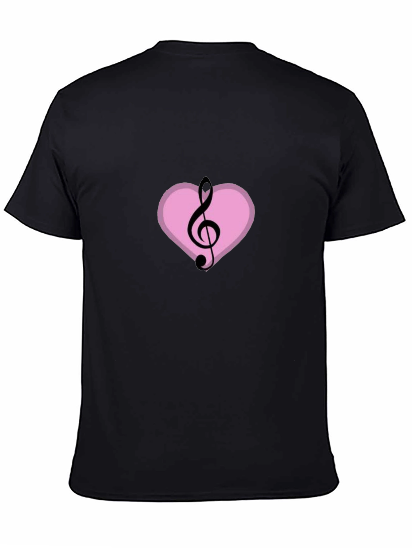 Musical Heart T-Shirt - Black Graphic Tee