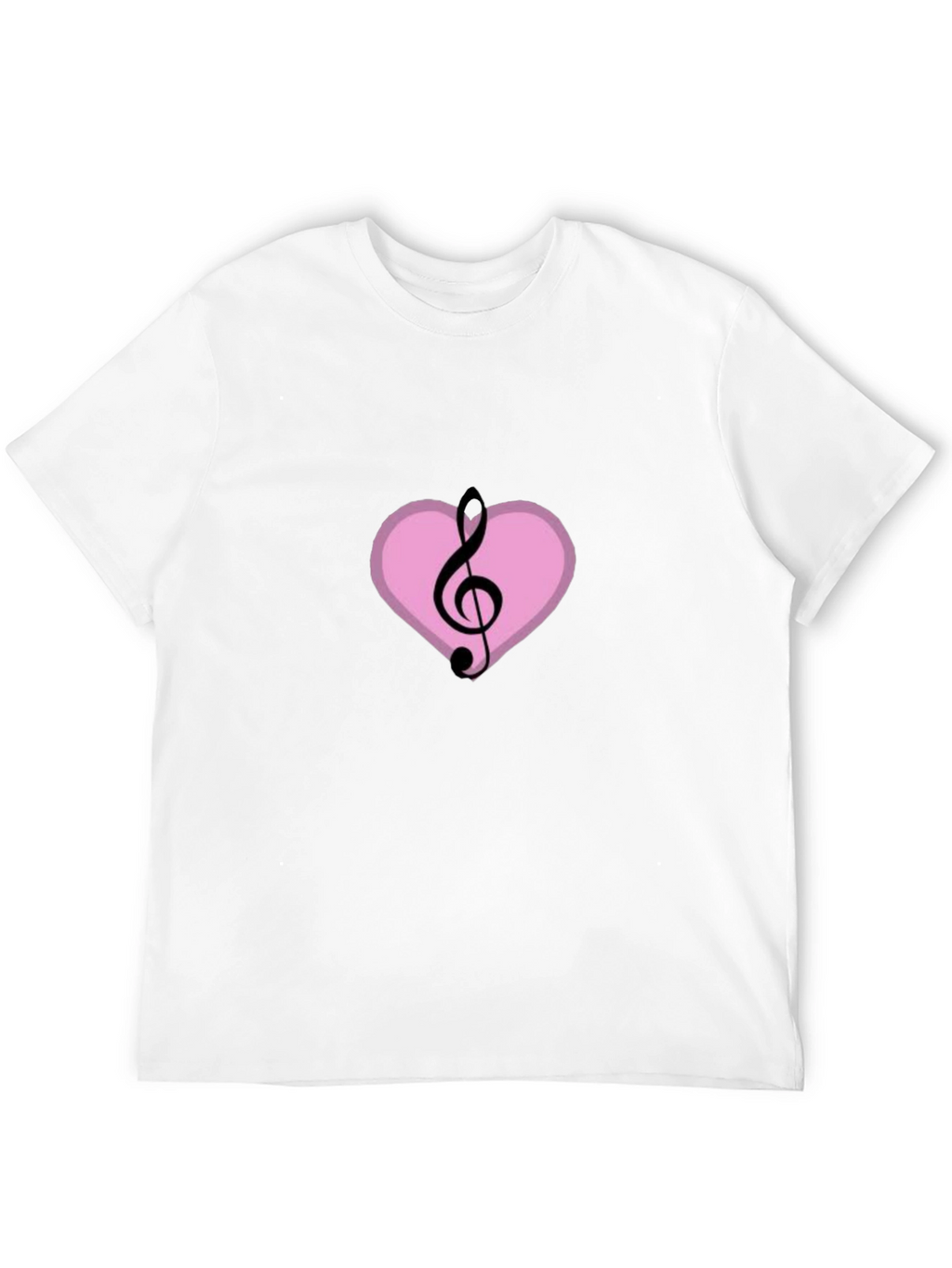 Musical Heart T-Shirt - Black Graphic Tee