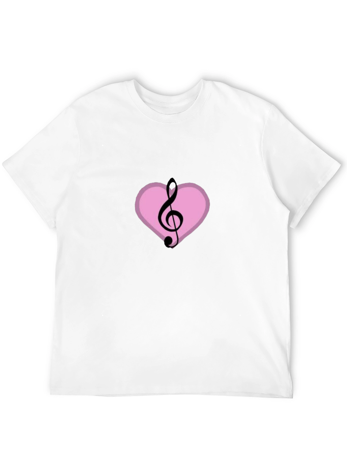 Musical Heart T-Shirt - Black Graphic Tee