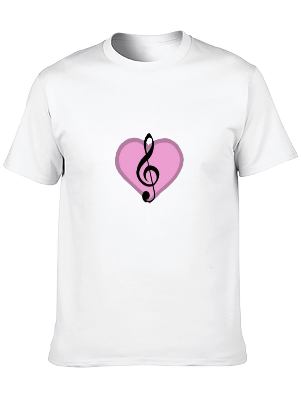 Musical Heart T-Shirt - Black Graphic Tee