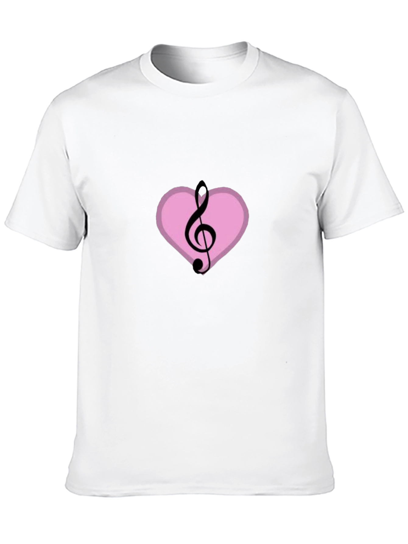 Musical Heart T-Shirt - Black Graphic Tee