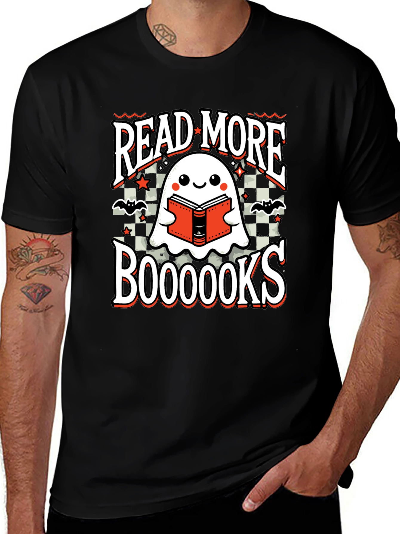 Read More Booooks T-Shirt - Halloween Ghost Book Lover Tee