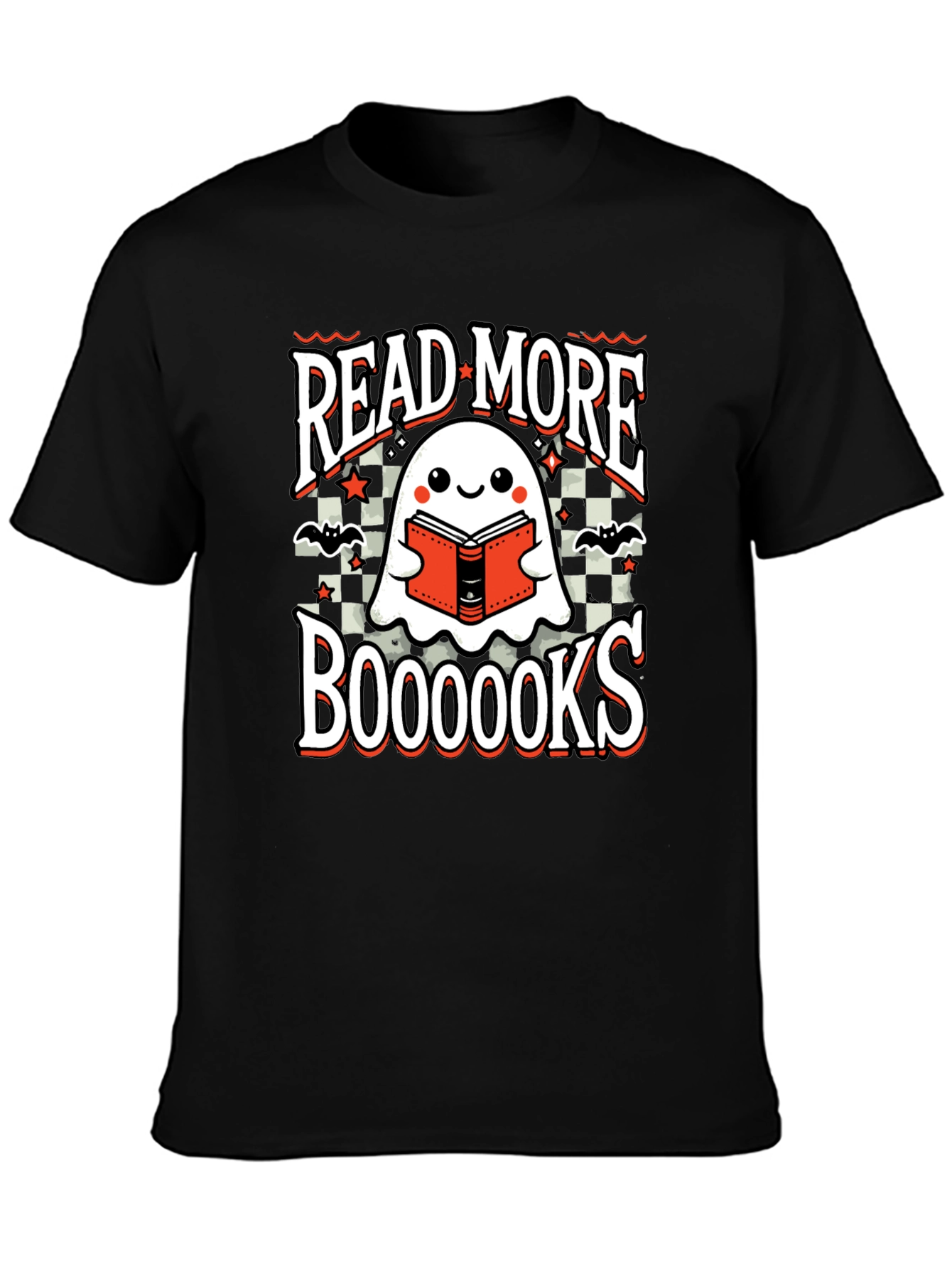 Read More Booooks T-Shirt - Halloween Ghost Book Lover Tee