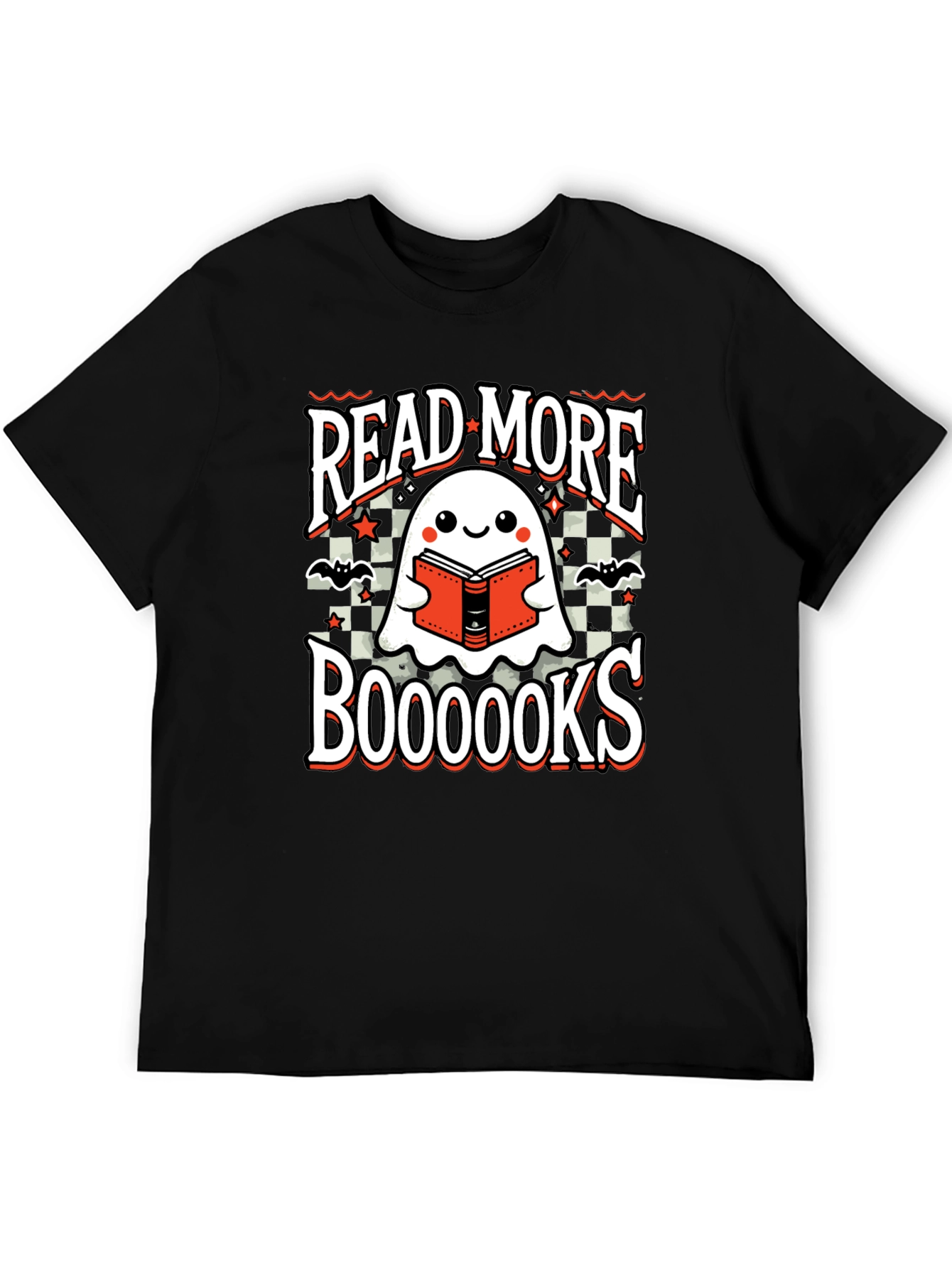 Read More Booooks T-Shirt - Halloween Ghost Book Lover Tee
