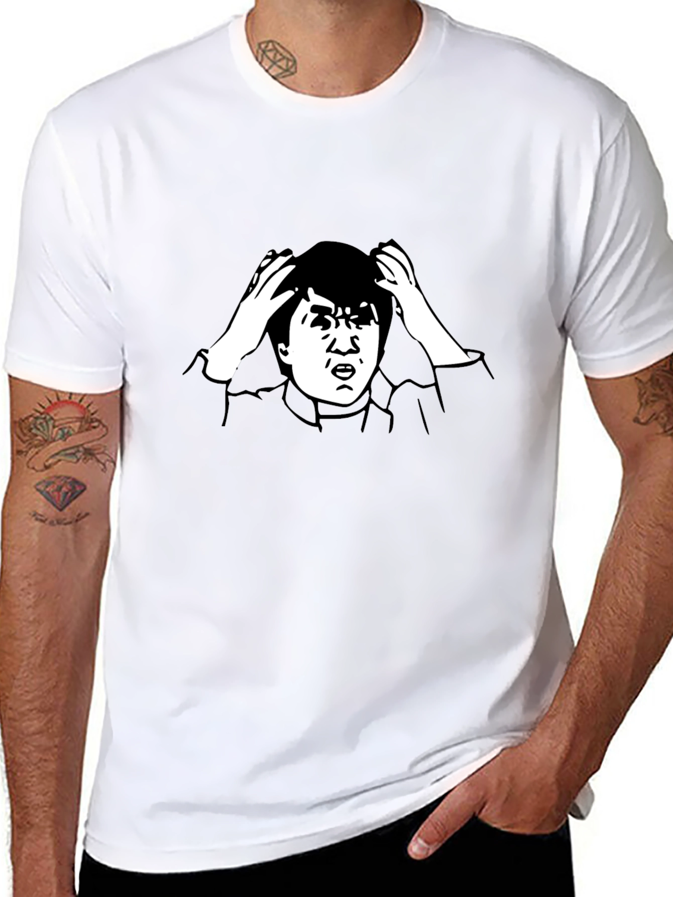 Confused Jackie Chan Meme T-Shirt