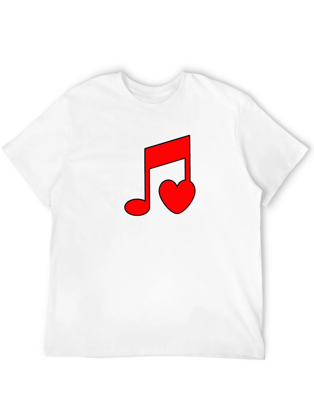 Musical Heartbeat Black T-Shirt