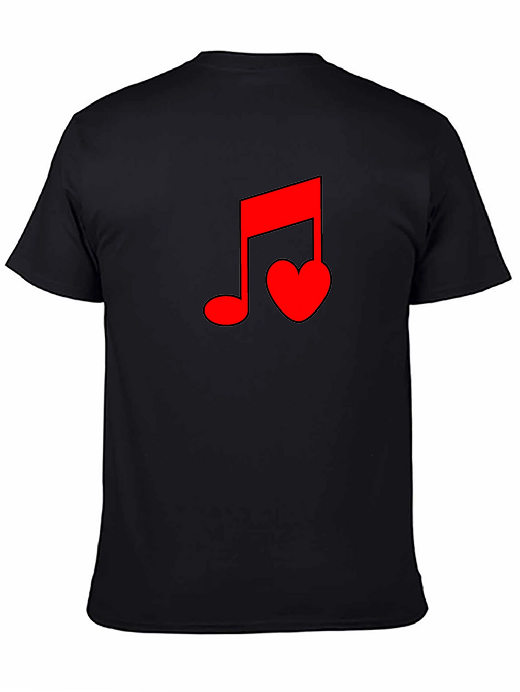 Musical Heartbeat Black T-Shirt