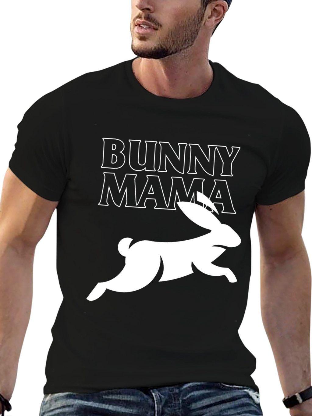 Bunny Mama Graphic T-Shirt - Easter Spring Cute