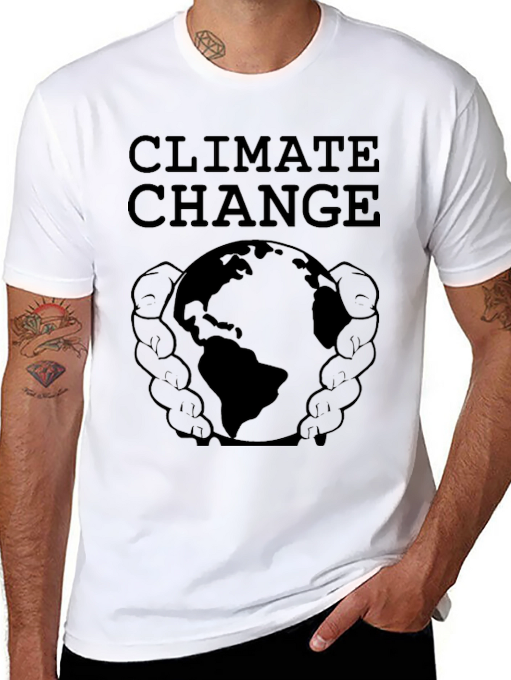 Climate Change Earth Graphic T-Shirt