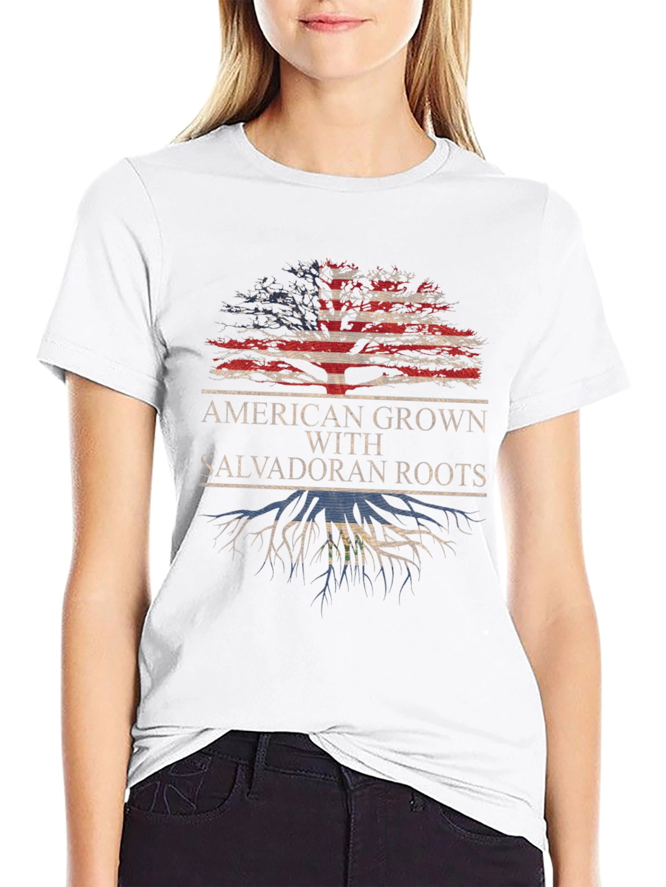 American Grown with Salvadoran Roots T-Shirt