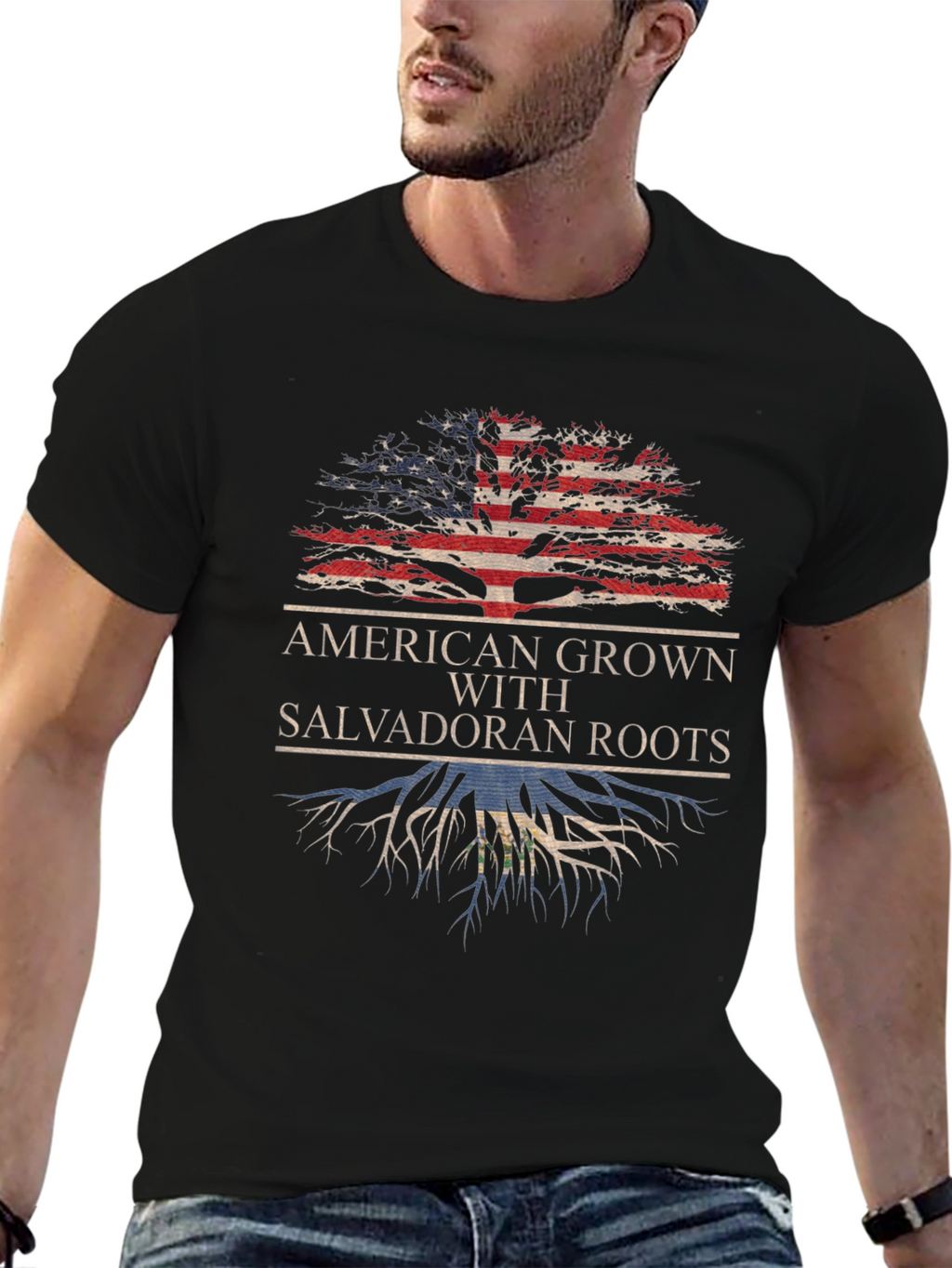 American Grown with Salvadoran Roots T-Shirt