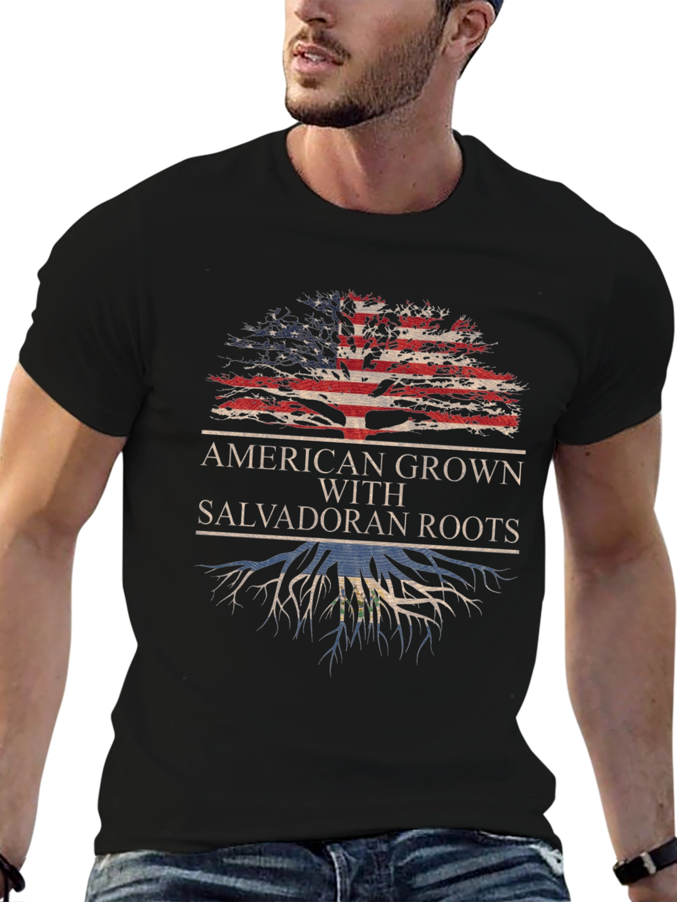 American Grown with Salvadoran Roots T-Shirt