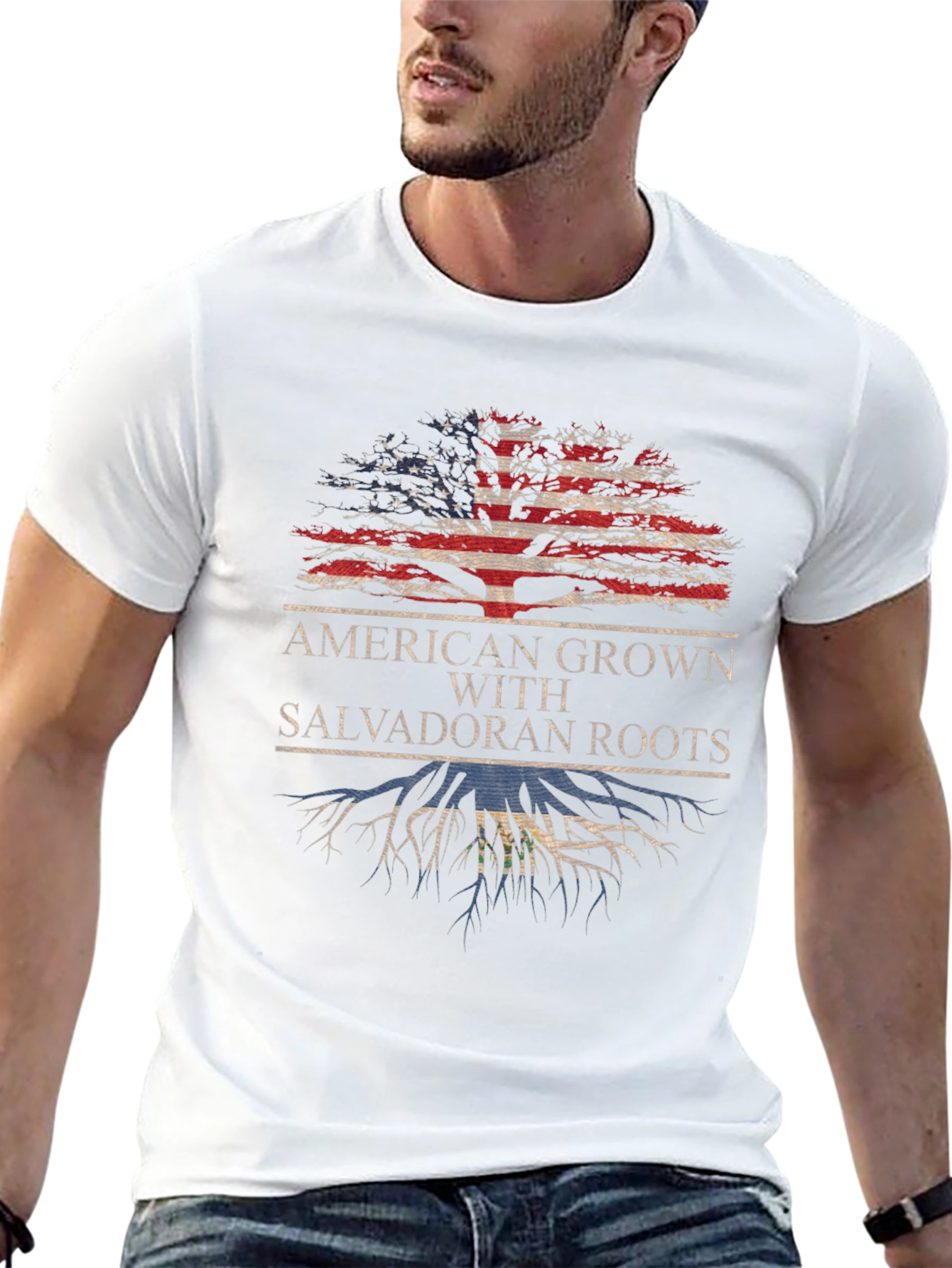 American Grown with Salvadoran Roots T-Shirt