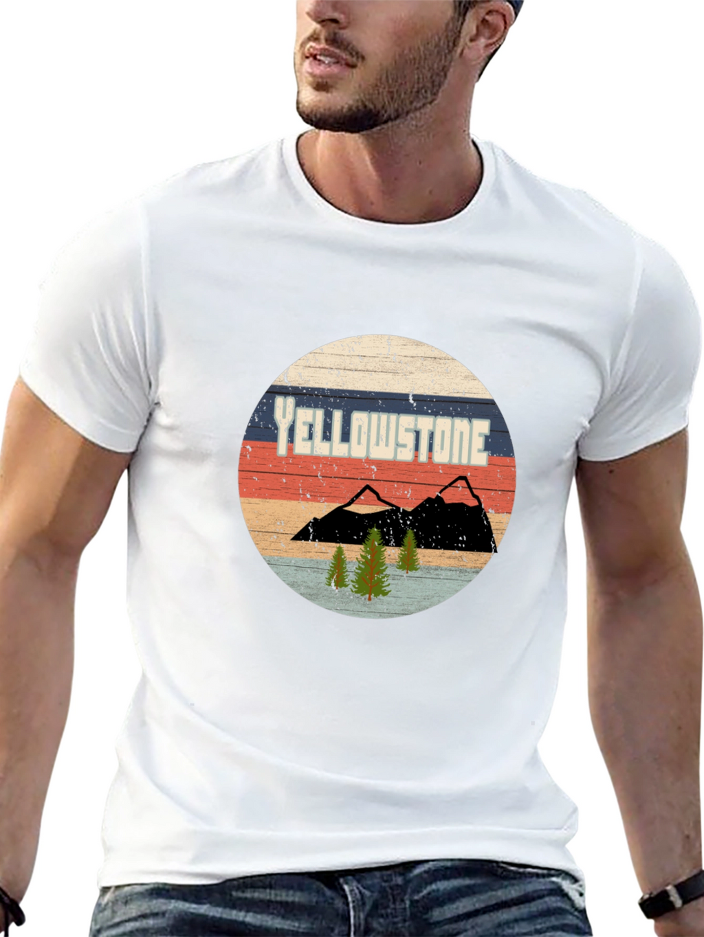 Yellowstone Retro Graphic Tee - National Park T-Shirt