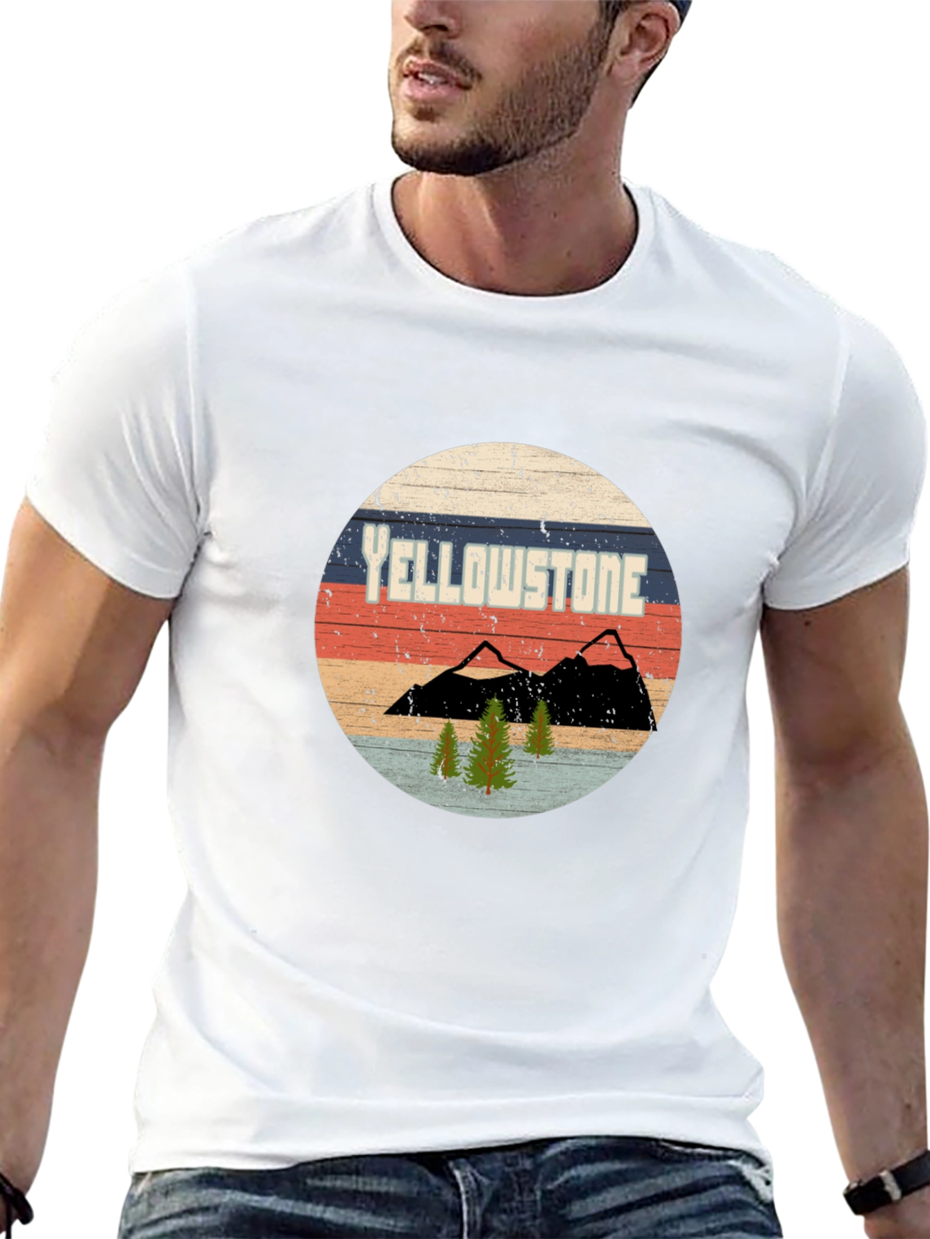 Yellowstone Retro Graphic Tee - National Park T-Shirt