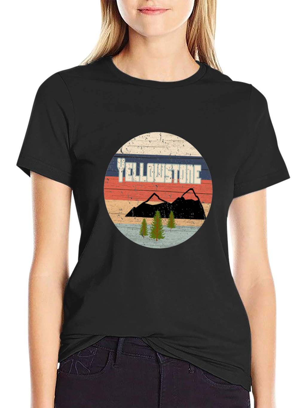 Yellowstone Retro Graphic Tee - National Park T-Shirt