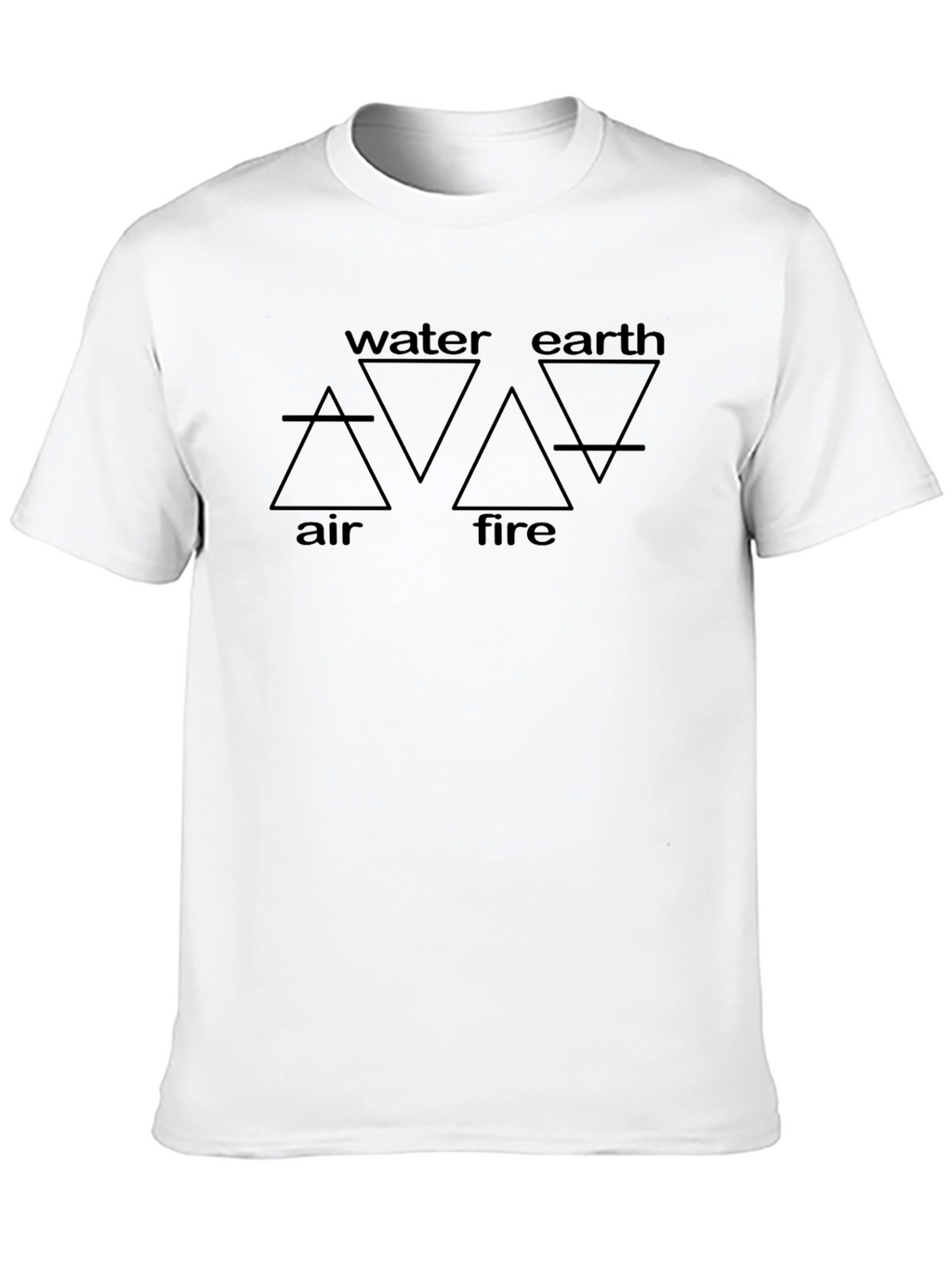 Elemental Symbol T-Shirt - Air Water Earth Fire