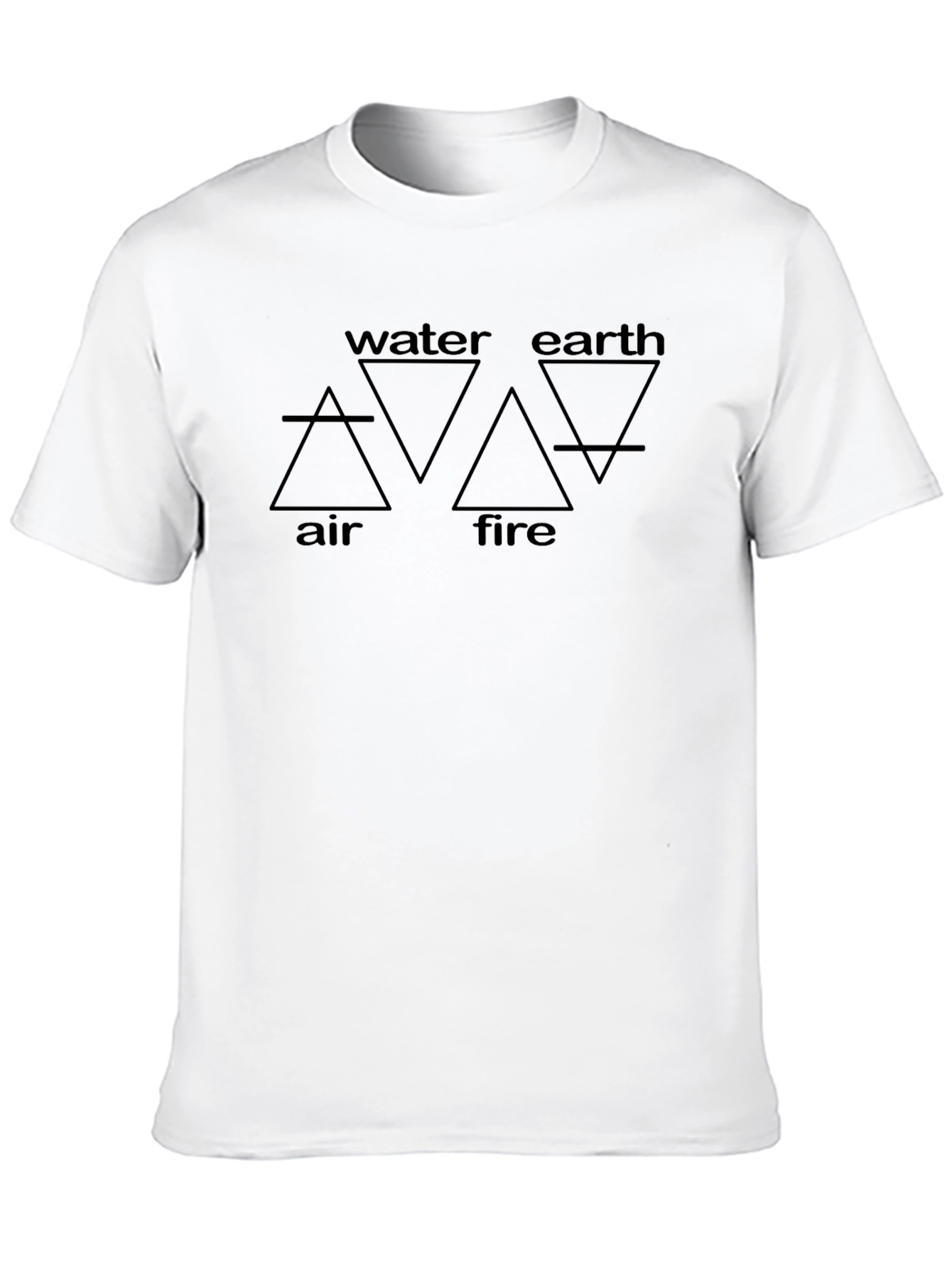 Elemental Symbol T-Shirt - Air Water Earth Fire