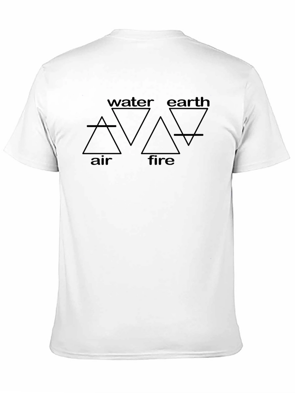Elemental Symbol T-Shirt - Air Water Earth Fire