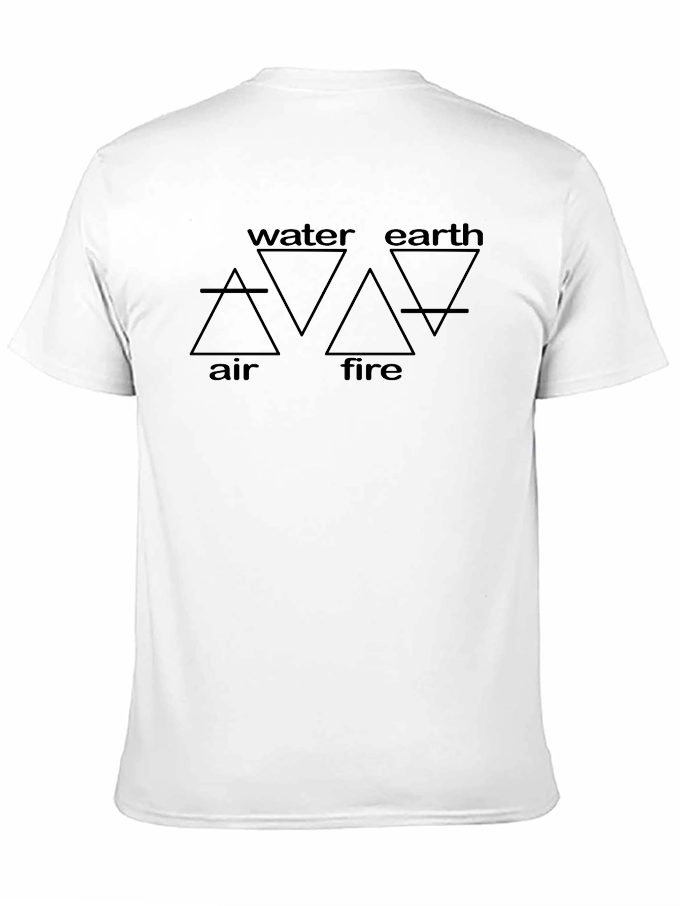 Elemental Symbol T-Shirt - Air Water Earth Fire