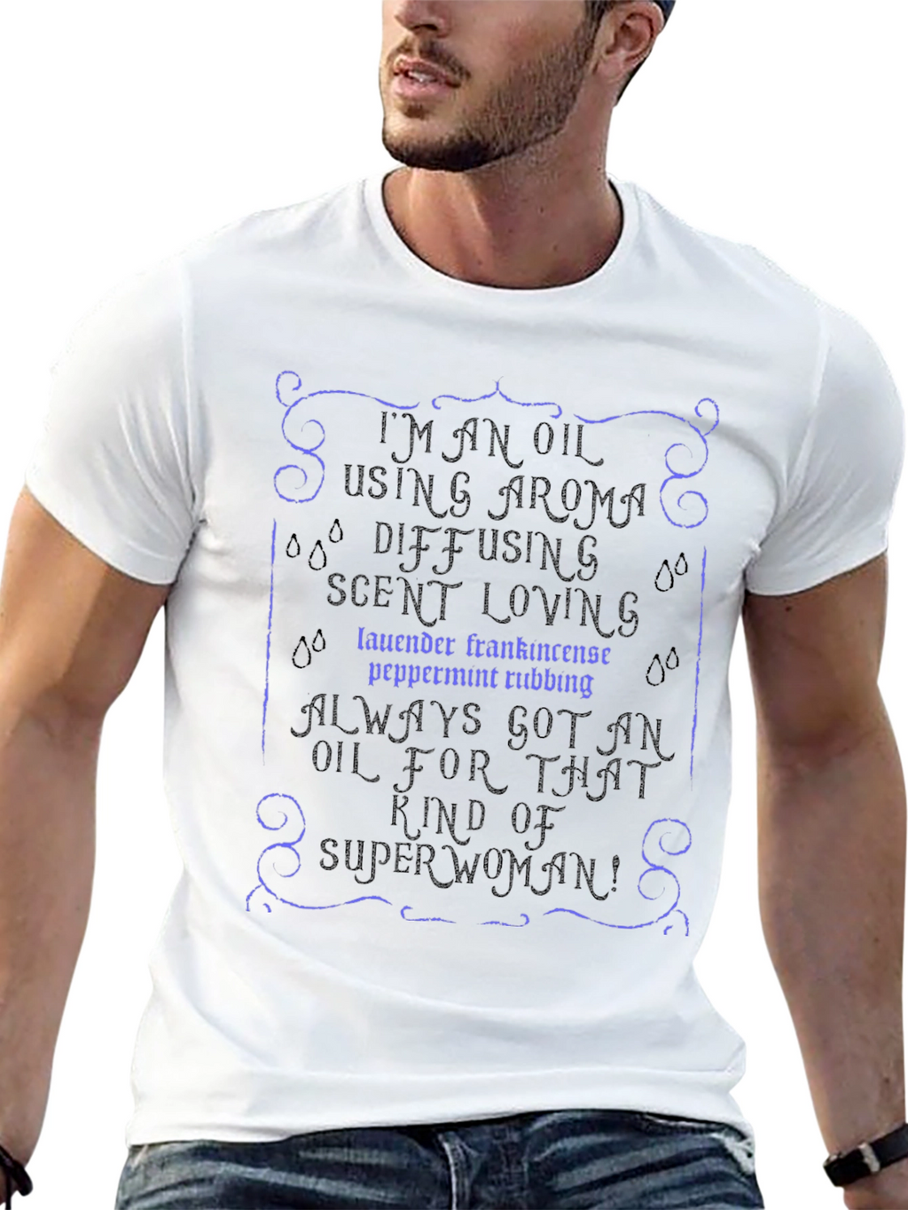 Essential Oil Superwoman T-Shirt - Aroma Diffusing Tee
